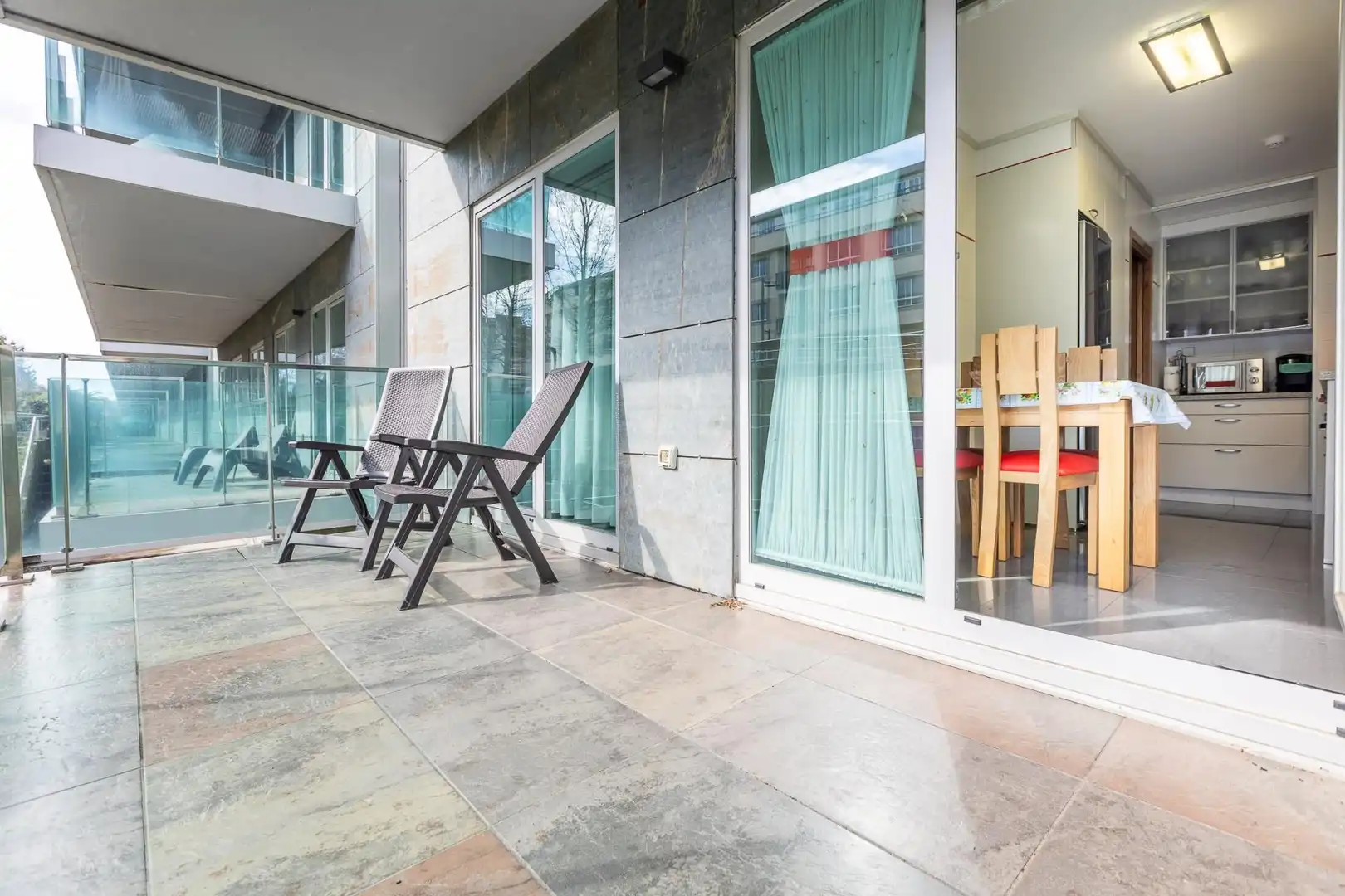 Terrasse von Wohnung zum Verkauf in Sada (A Coruña) mit Privatgarten, Terrasse und Abstellraum