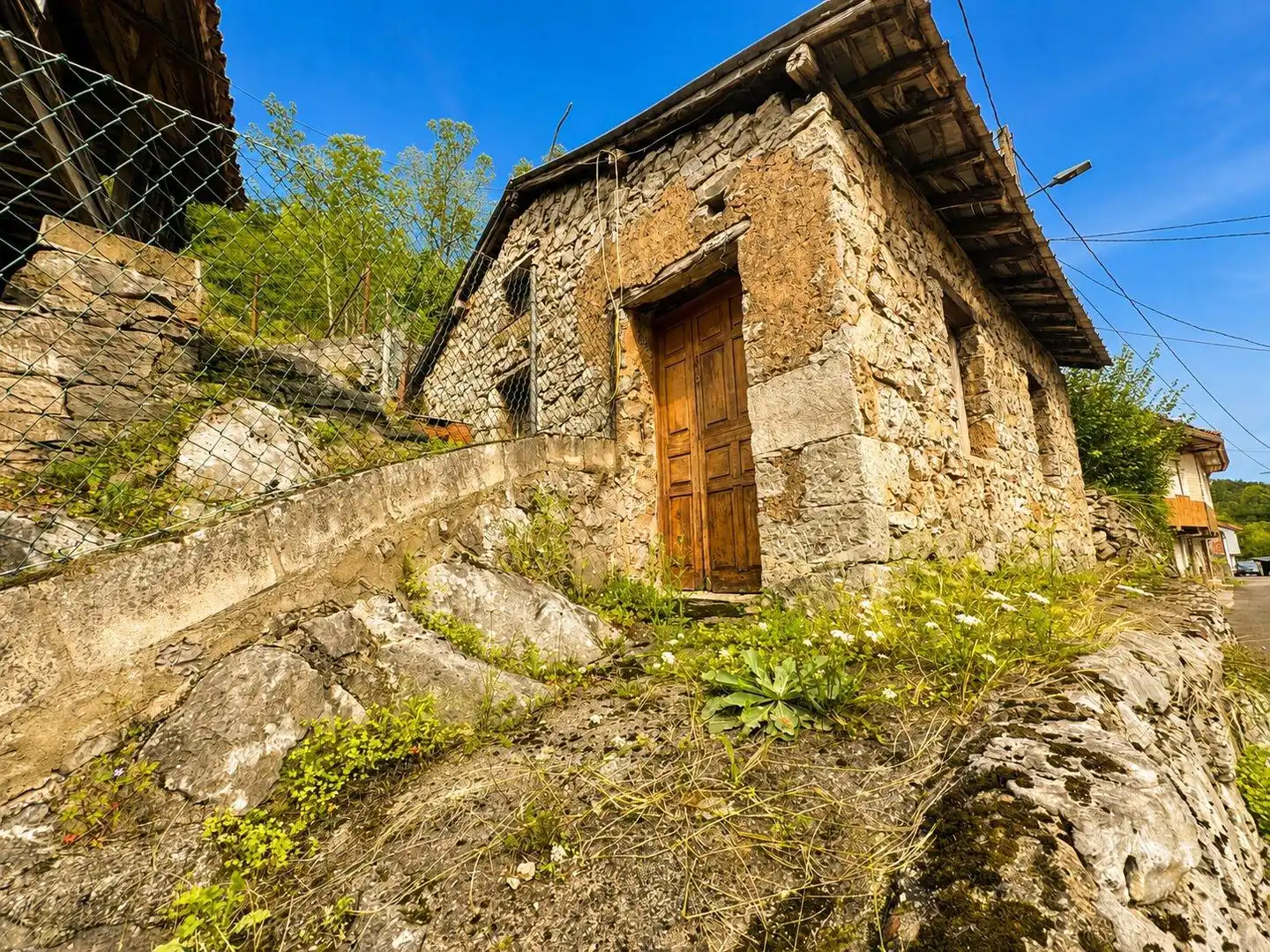 Vista exterior de Casa o xalet en venda en Ribera de Arriba amb Jardí privat