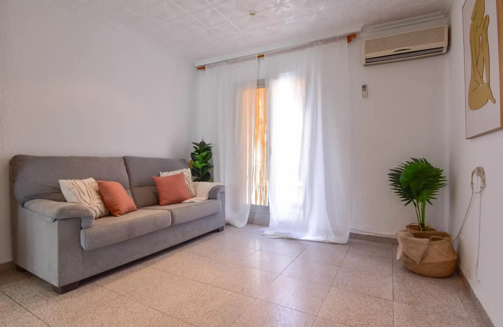 Wohnzimmer von Wohnung zum Verkauf in Puçol mit Klimaanlage, Terrasse und Balkon