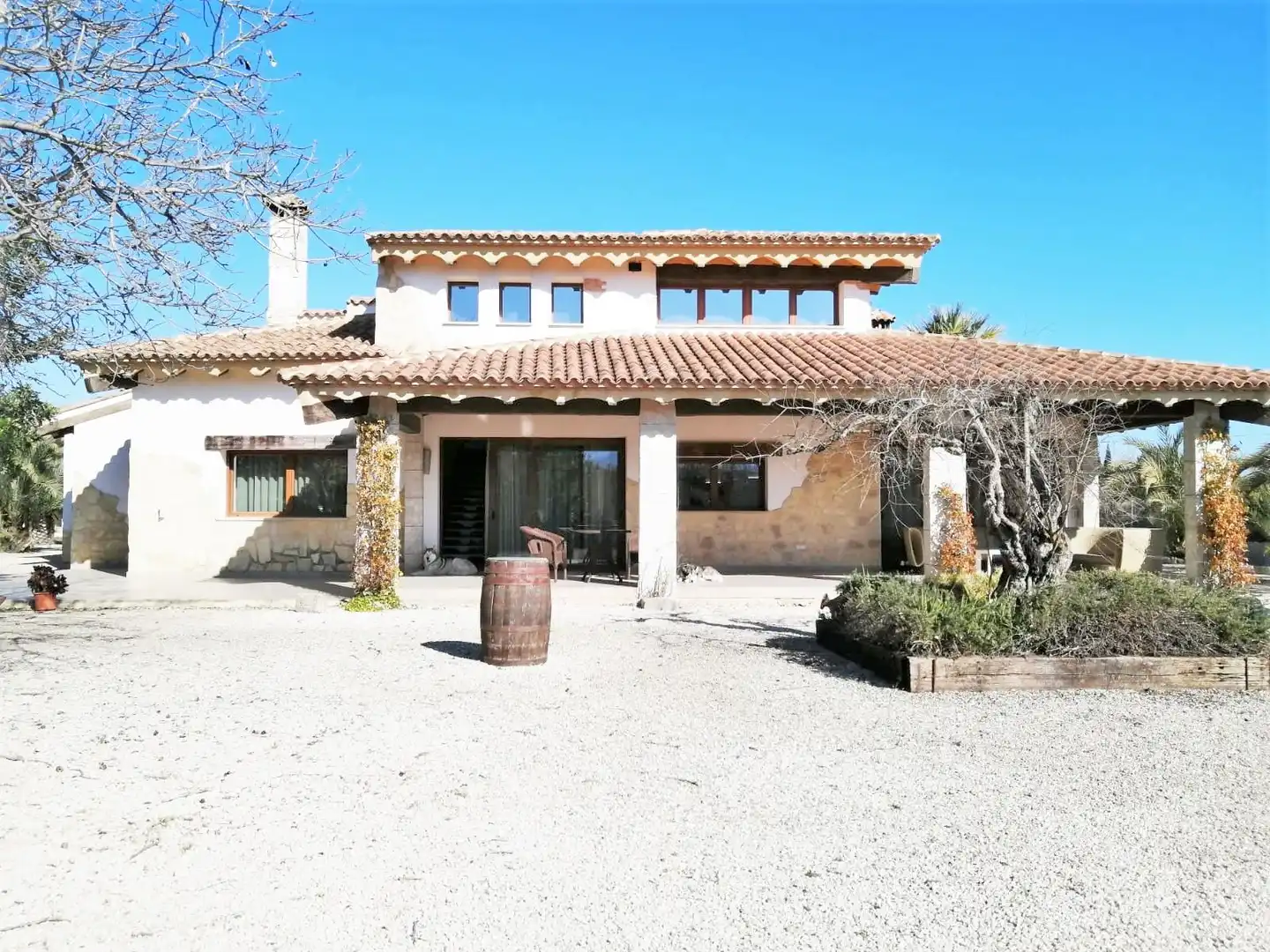 Vista exterior de Casa o chalet en venta en El Palomar con Aire acondicionado, Calefacción y Jardín privado