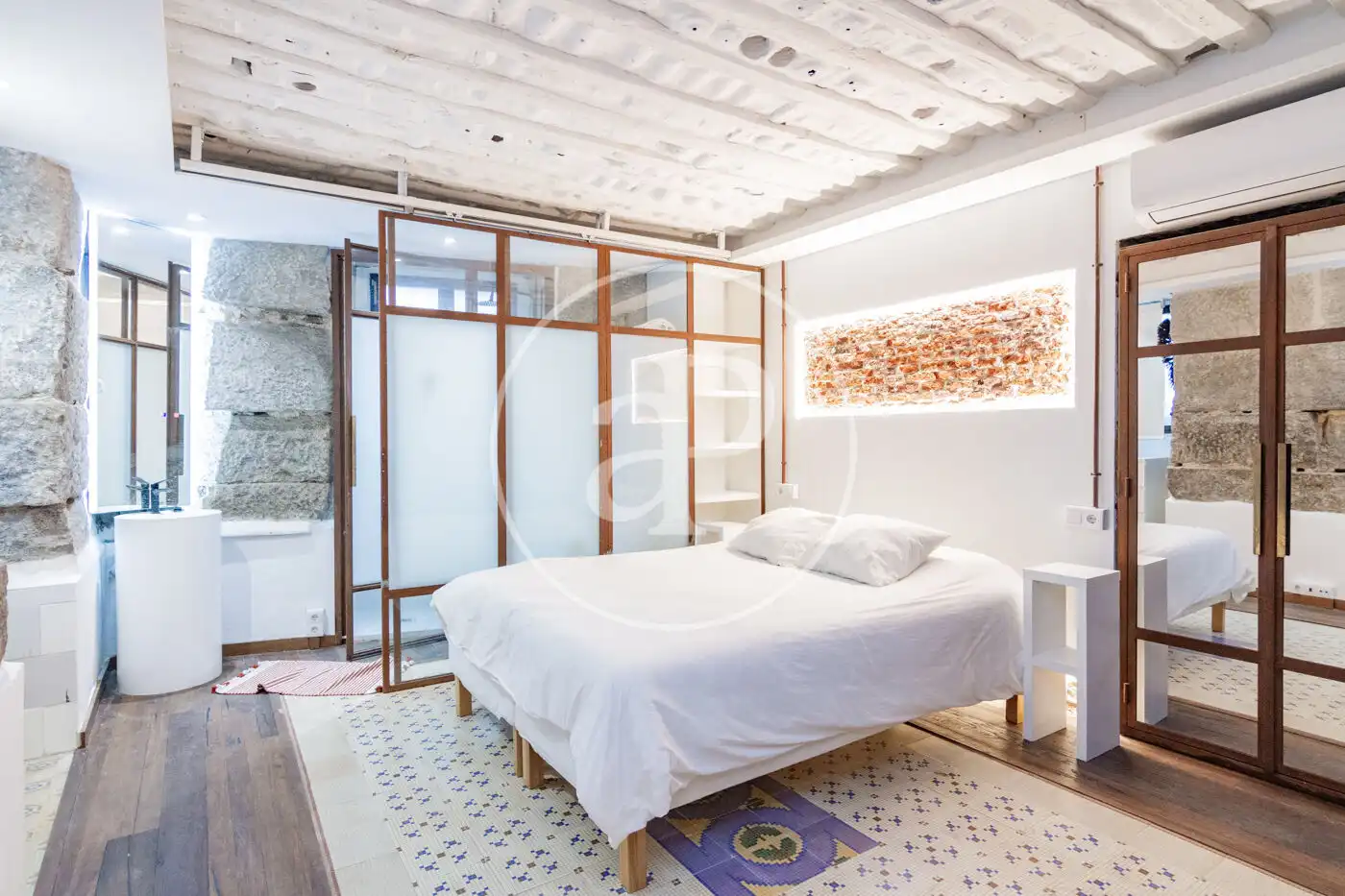 Bedroom of Flat for sale in Madrid  with Heating and Furnished