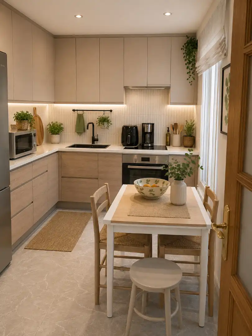 Kitchen of Flat for sale in Fuenlabrada  with Air Conditioner, Terrace and Furnished