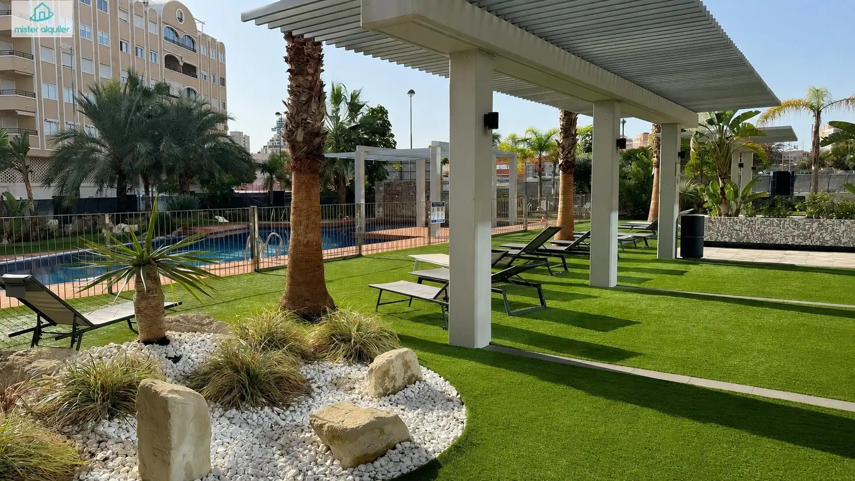Terrace of Apartments for rent in El Campello  with Air Conditioner, Heating and Private garden