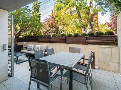 Terrace of Single-family semi-detached for sale in  Madrid Capital  with Air Conditioner, Terrace and Swimming Pool