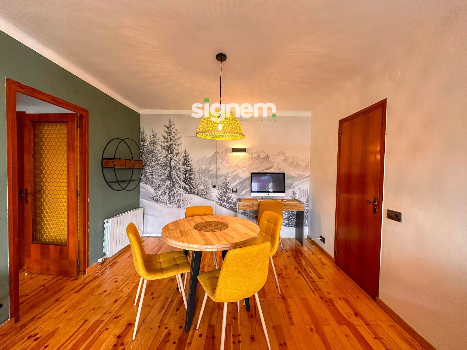 Dining room of Flat to rent in Alp  with Heating, Parquet flooring and Terrace