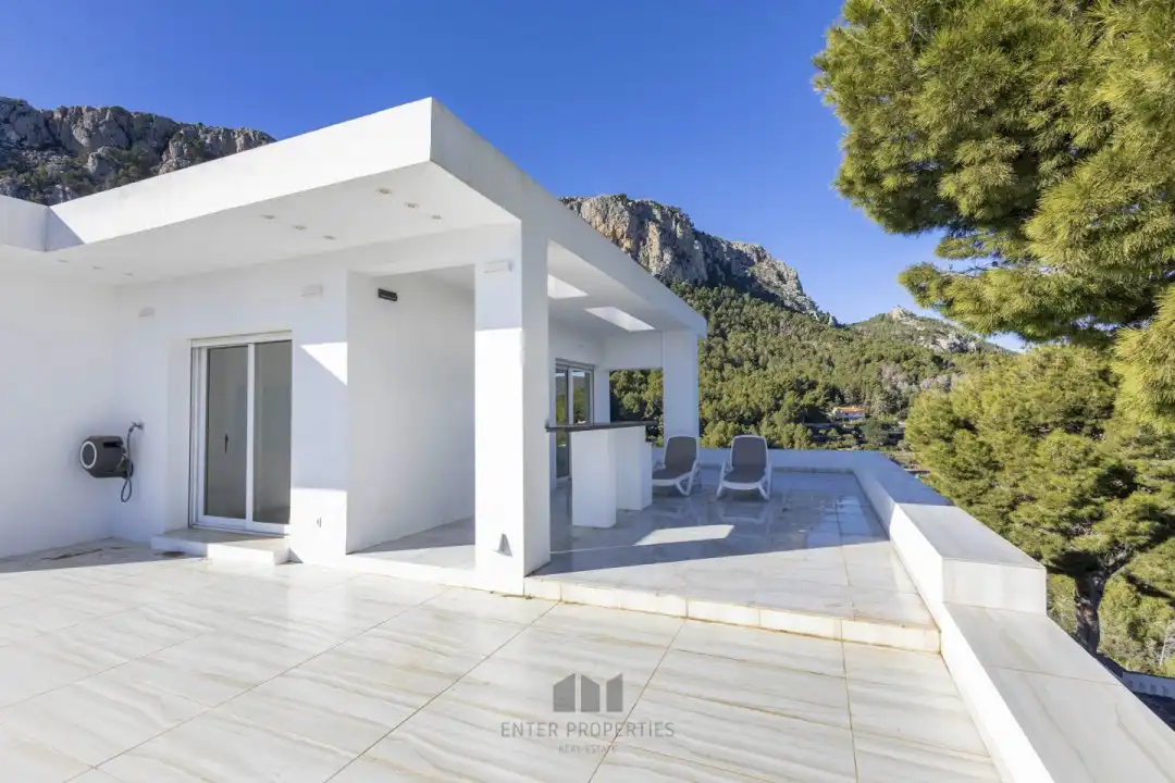 Terrace of Flat for rent in Calpe / Calp  with Air Conditioner, Heating and Terrace
