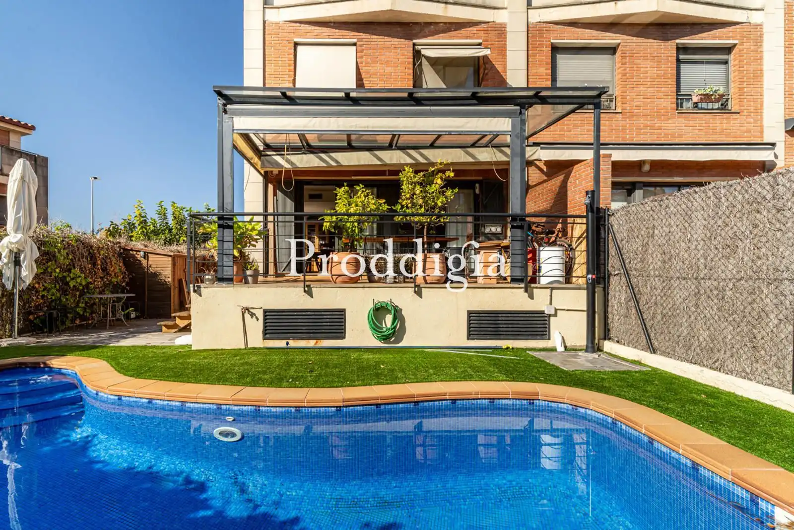 Terrace of Detached homes for sale in Sant Cugat del Vallès  with Air Conditioner, Heating and Private garden