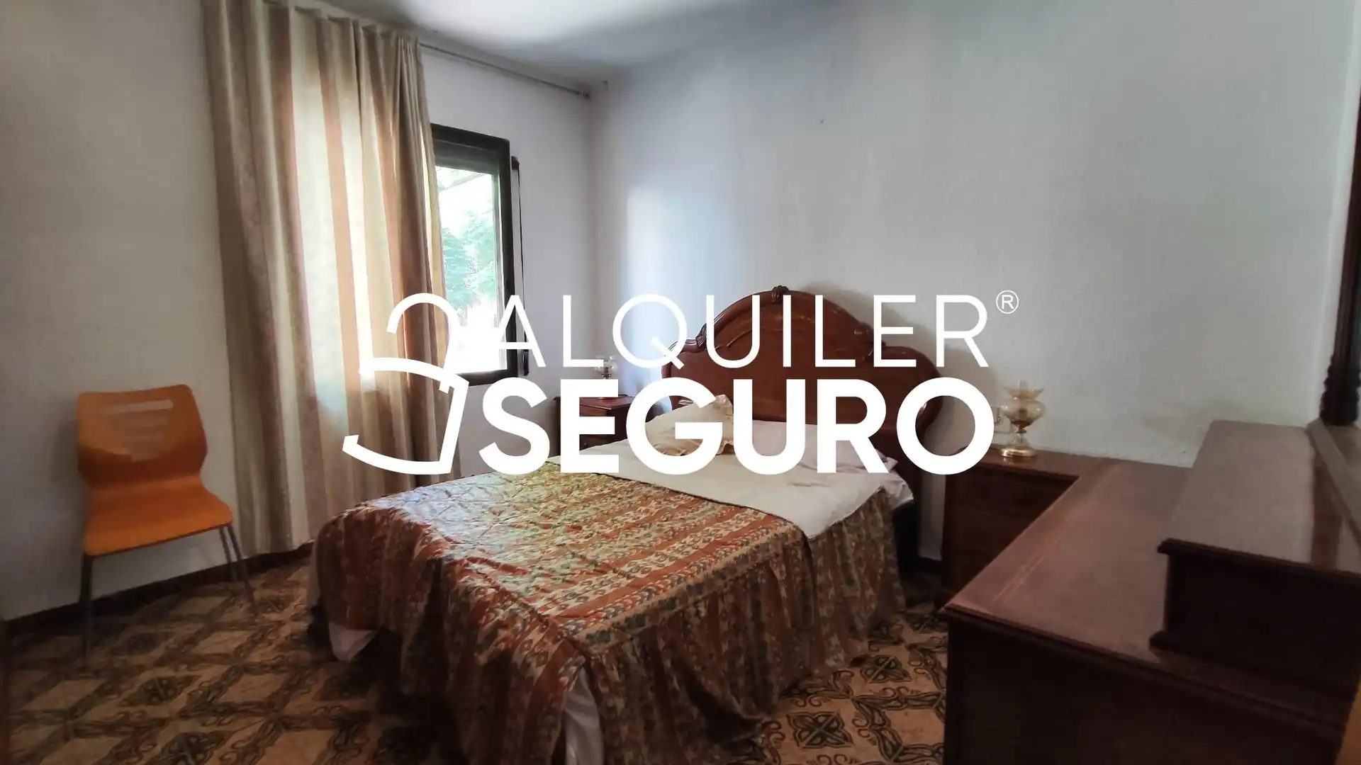 Bedroom of Flat for rent in Madrid  with Air Conditioner, Terrace and Furnished