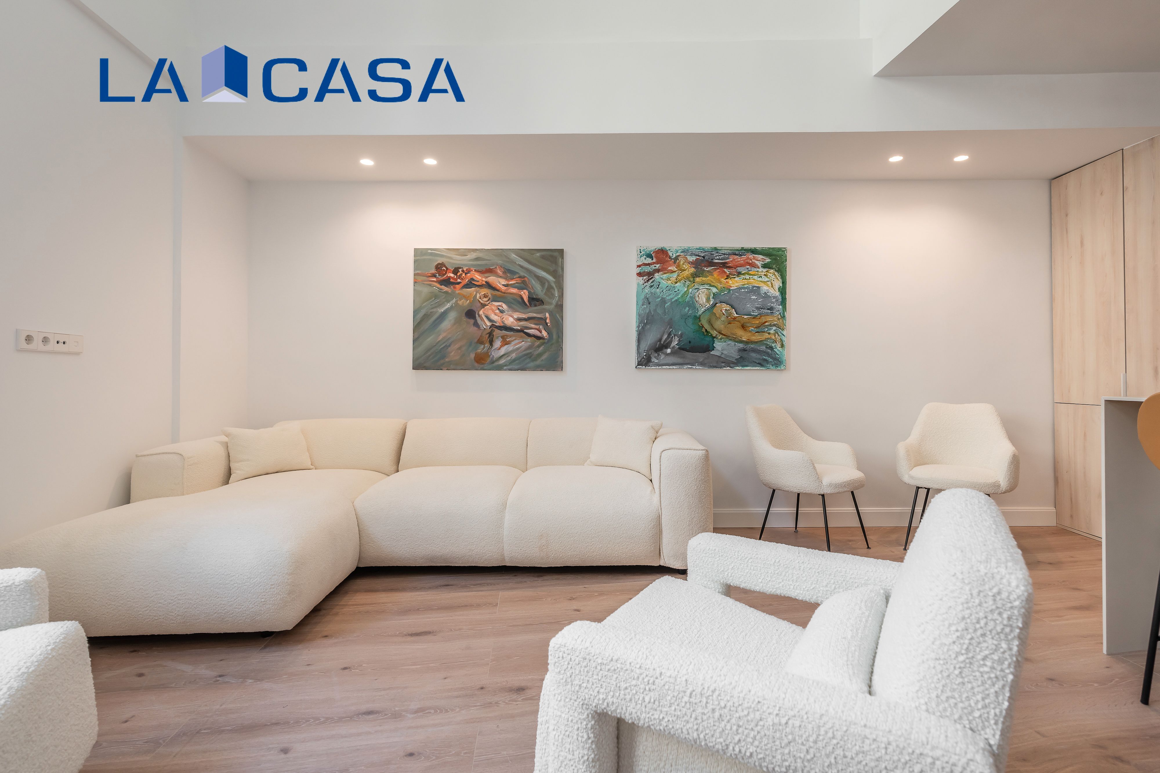 Living room of Duplex for sale in  Madrid Capital  with Air Conditioner, Heating and Furnished