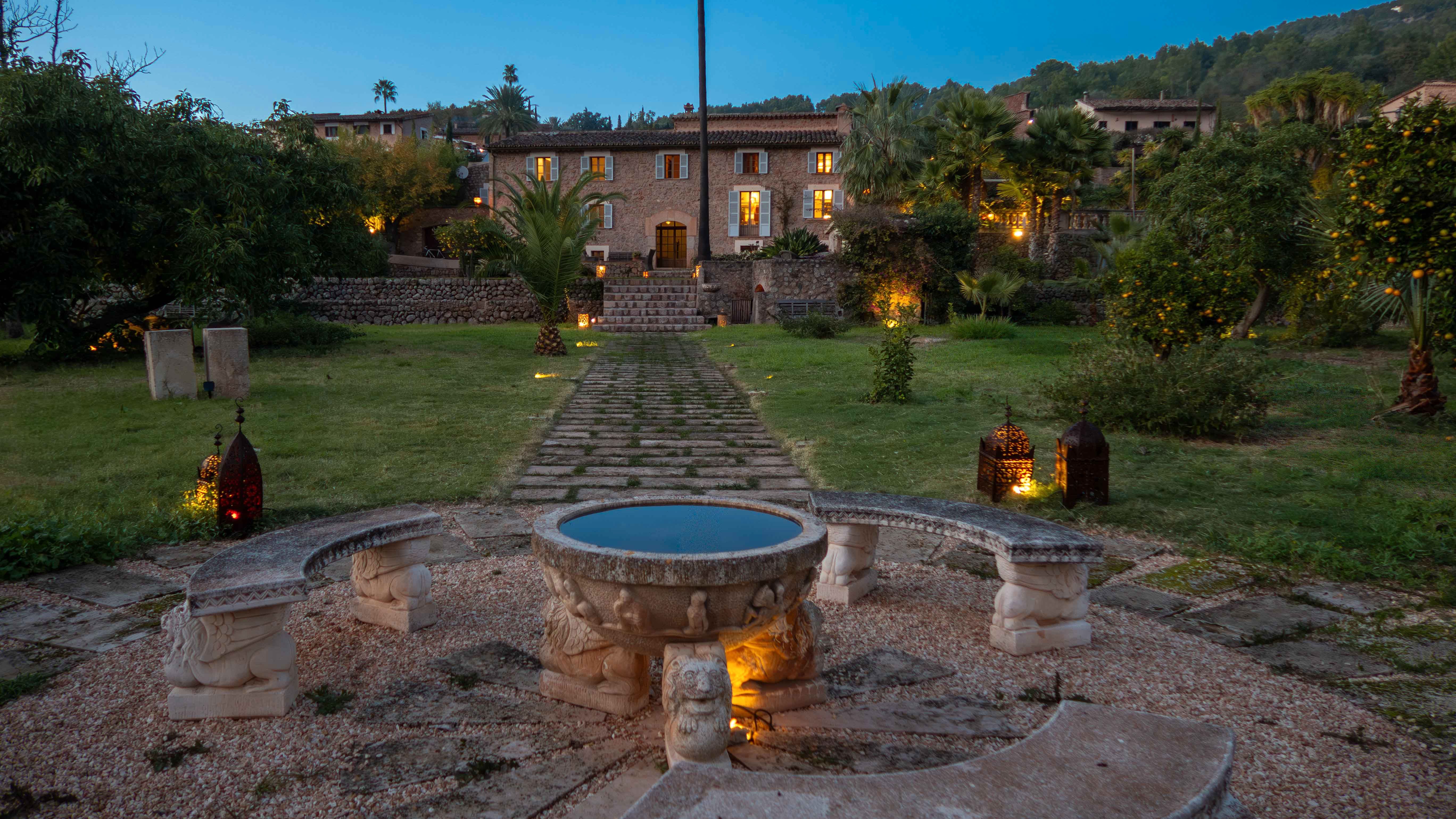 Garden of Country house to rent in Sóller  with Air Conditioner and Swimming Pool