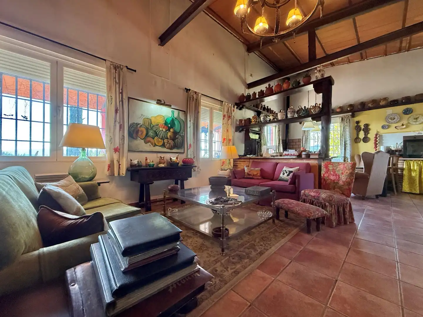 Sala de estar de Finca rústica en venta en Piedralaves con Jardín privado, Terraza y Trastero