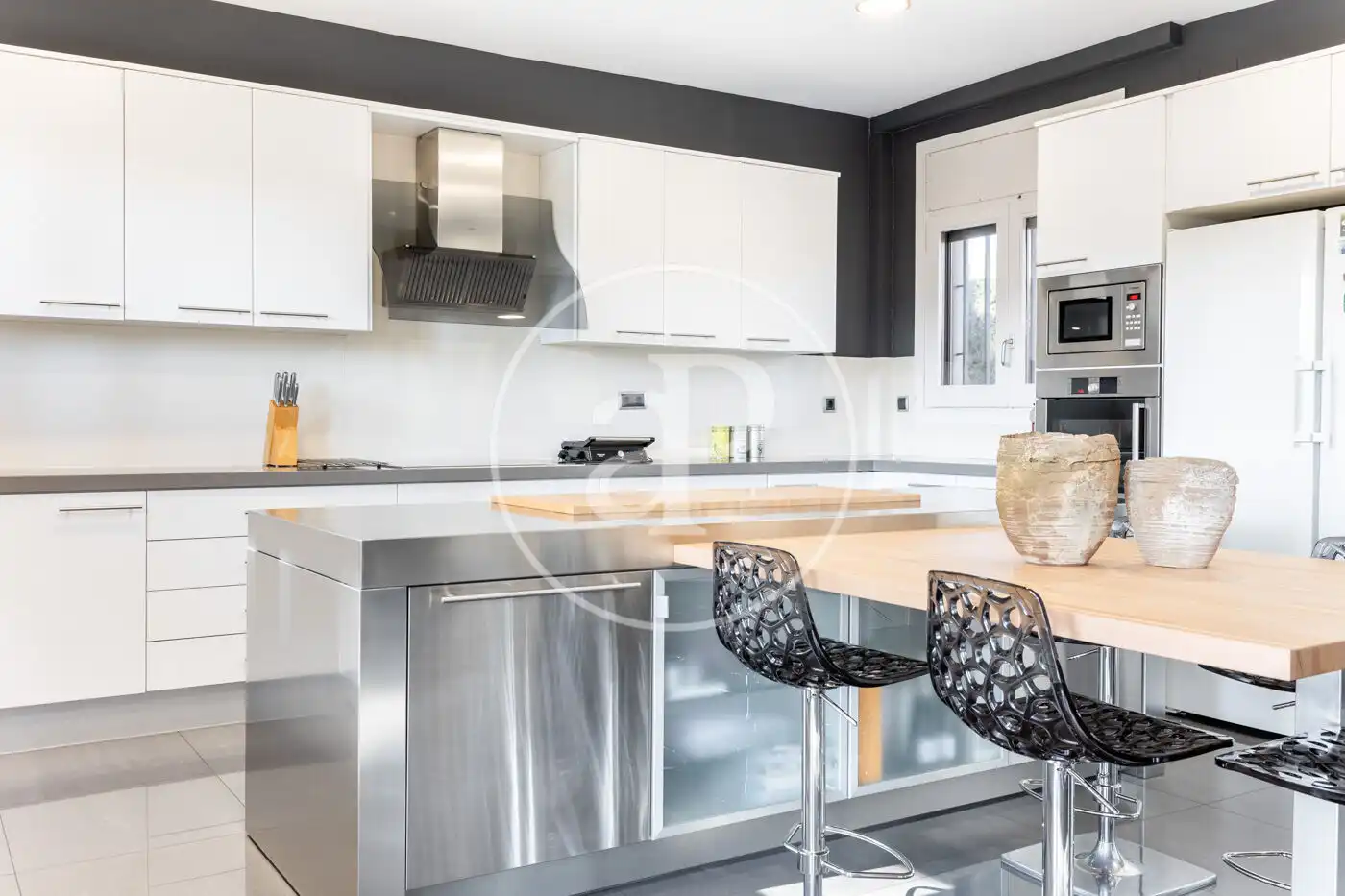 Kitchen of Houses for sale in Sant Cugat del Vallès  with Air Conditioner, Heating and Private garden