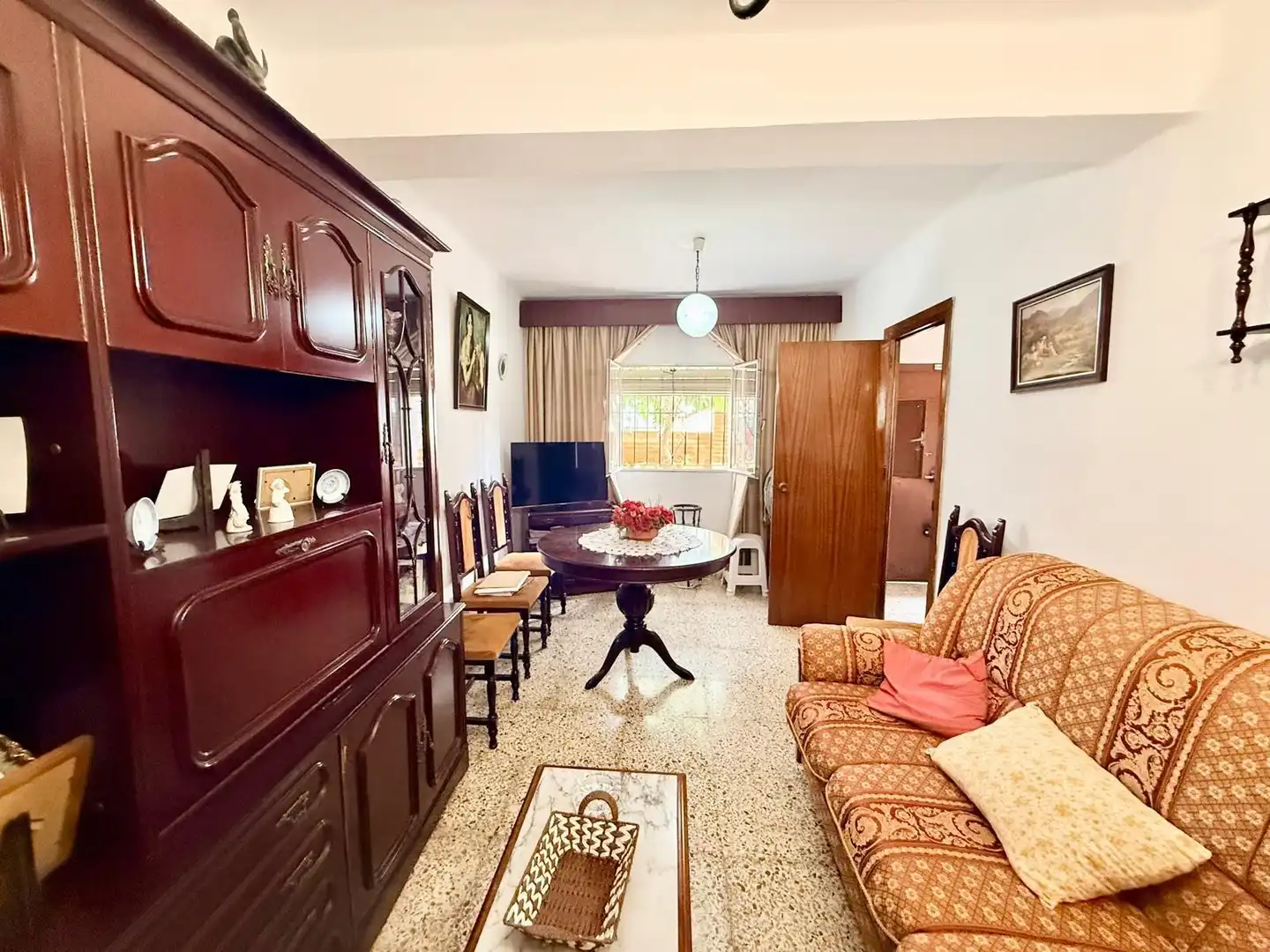Sala de estar de Casa adosada en venta en Málaga con Terraza