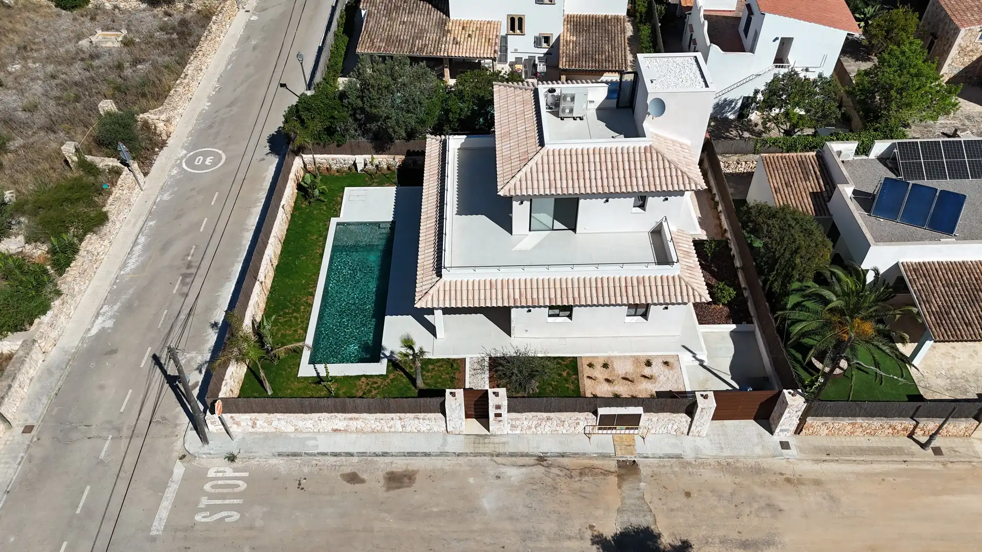 Vista exterior de Finca rústica en venda en Ses Salines amb Aire condicionat, Calefacció i Piscina