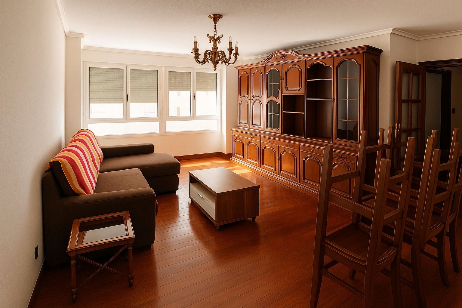 Living room of Flat to rent in Camargo  with Heating, Furnished and Oven