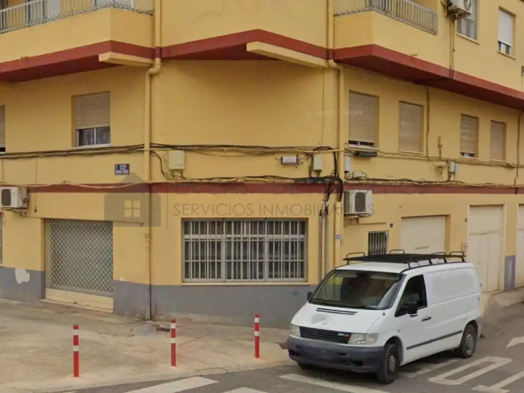 Vista exterior de Local en venta en Sax