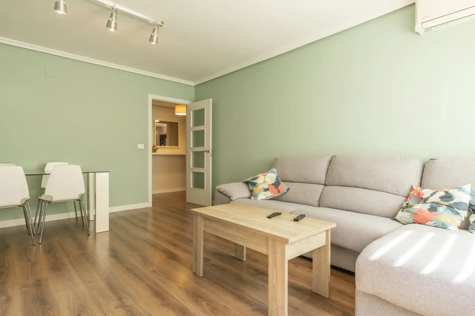 Sala de estar de Piso en venta en Alboraya con Aire acondicionado, Calefacción y Parquet