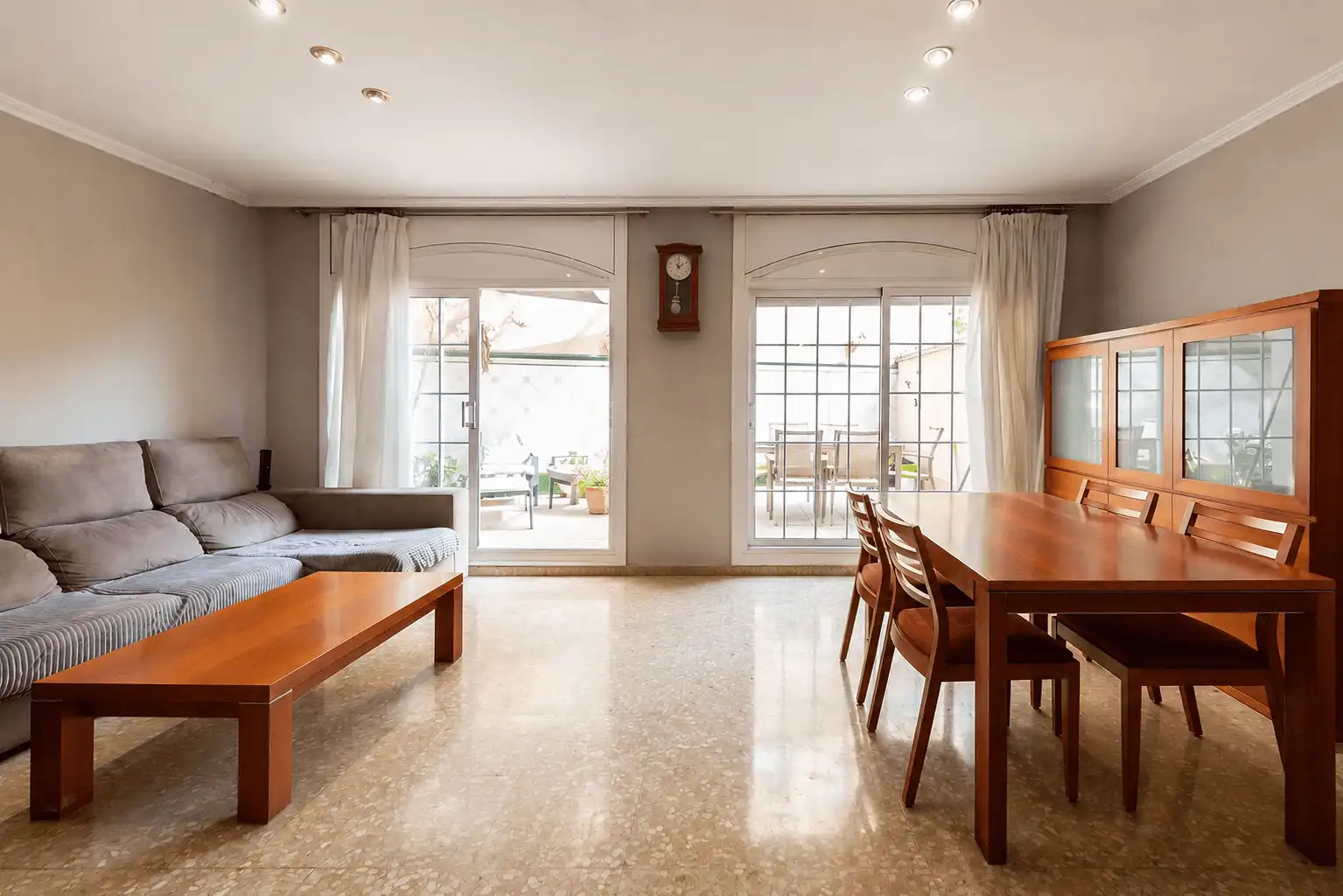 Wohnzimmer von Haus oder Chalet zum Verkauf in Canet de Mar mit Klimaanlage, Heizung und Terrasse