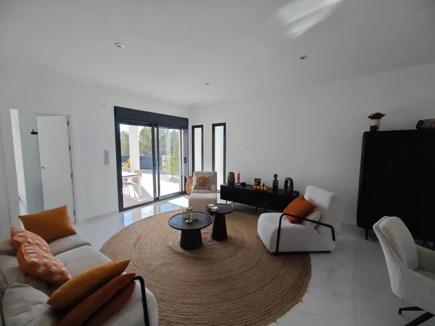 Sala de estar de Casa o chalet en venta en Pilar de la Horadada con Calefacción, Jardín privado y Terraza