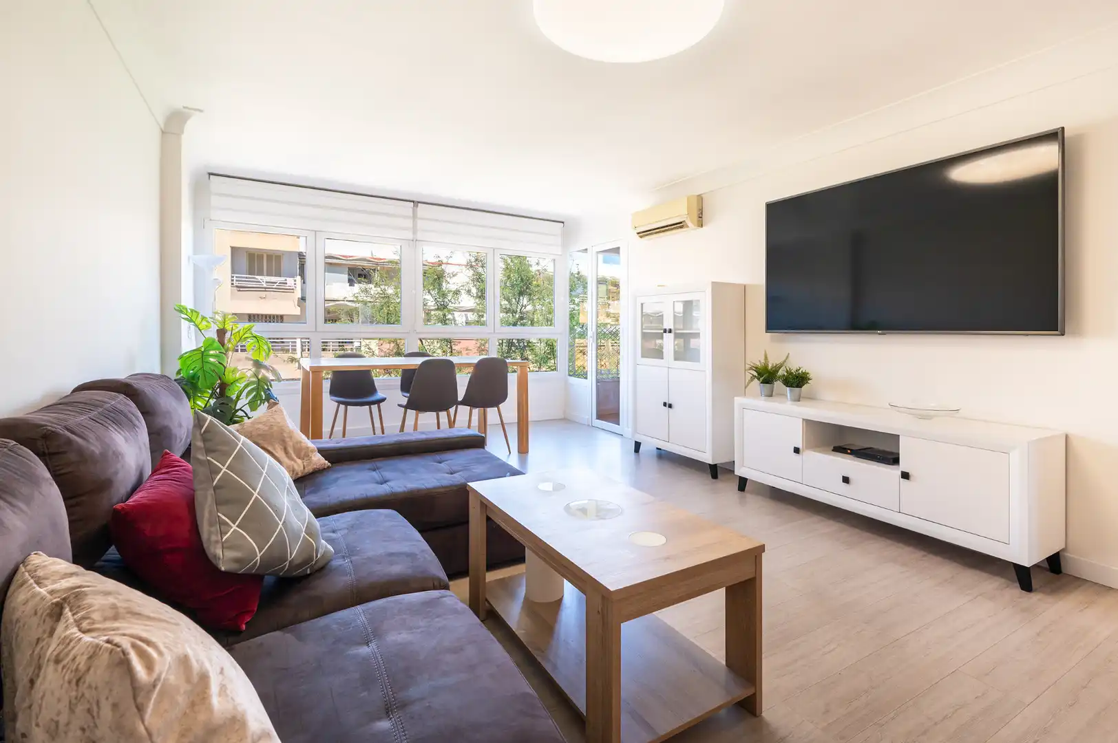 Sala de estar de Piso en venta en  Palma de Mallorca con Aire acondicionado, Parquet y Terraza