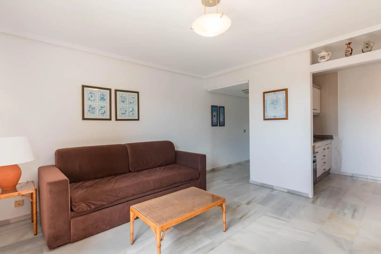 Living room of Flat for sale in La Manga del Mar Menor  with Heating, Private garden and Terrace