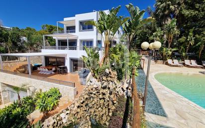 Exterior view of House or chalet for sale in Santa Eulària des Riu  with Air Conditioner and Swimming Pool