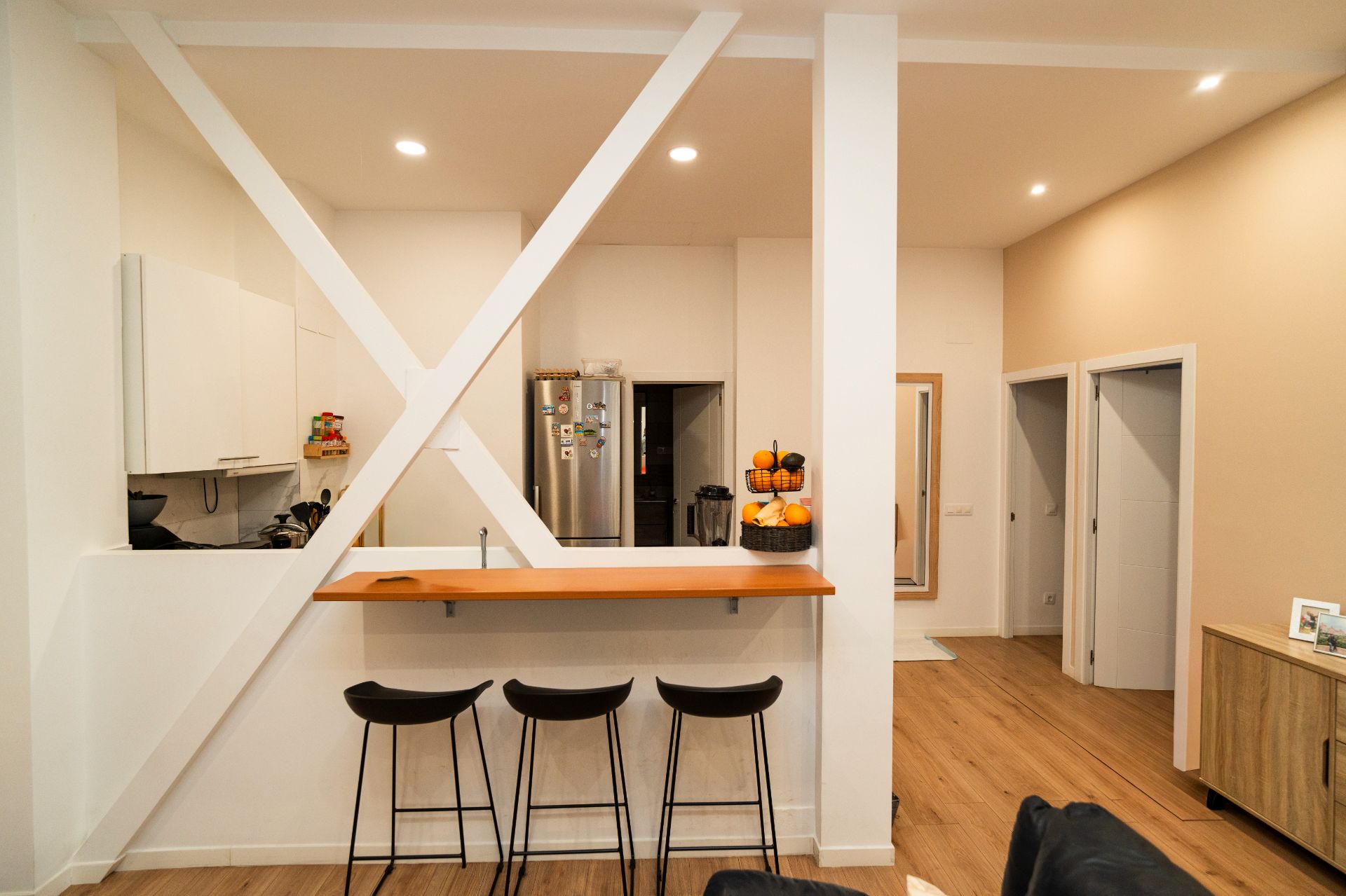 Kitchen of Flat for sale in  Madrid Capital  with Heating, Oven and Internet