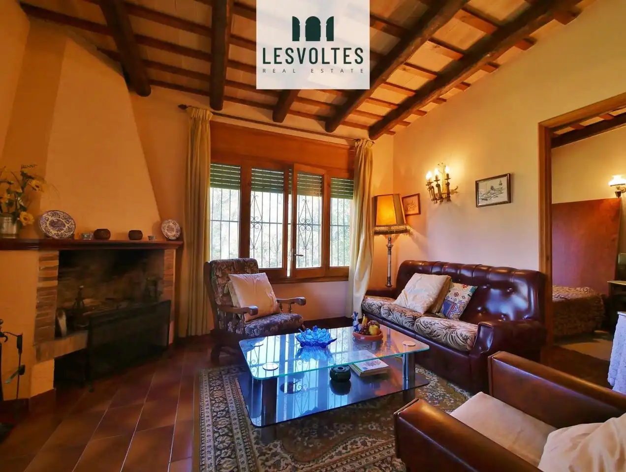 Sala d'estar de Casa o xalet en venda en Palafrugell amb Jardí privat, Terrassa i Internet