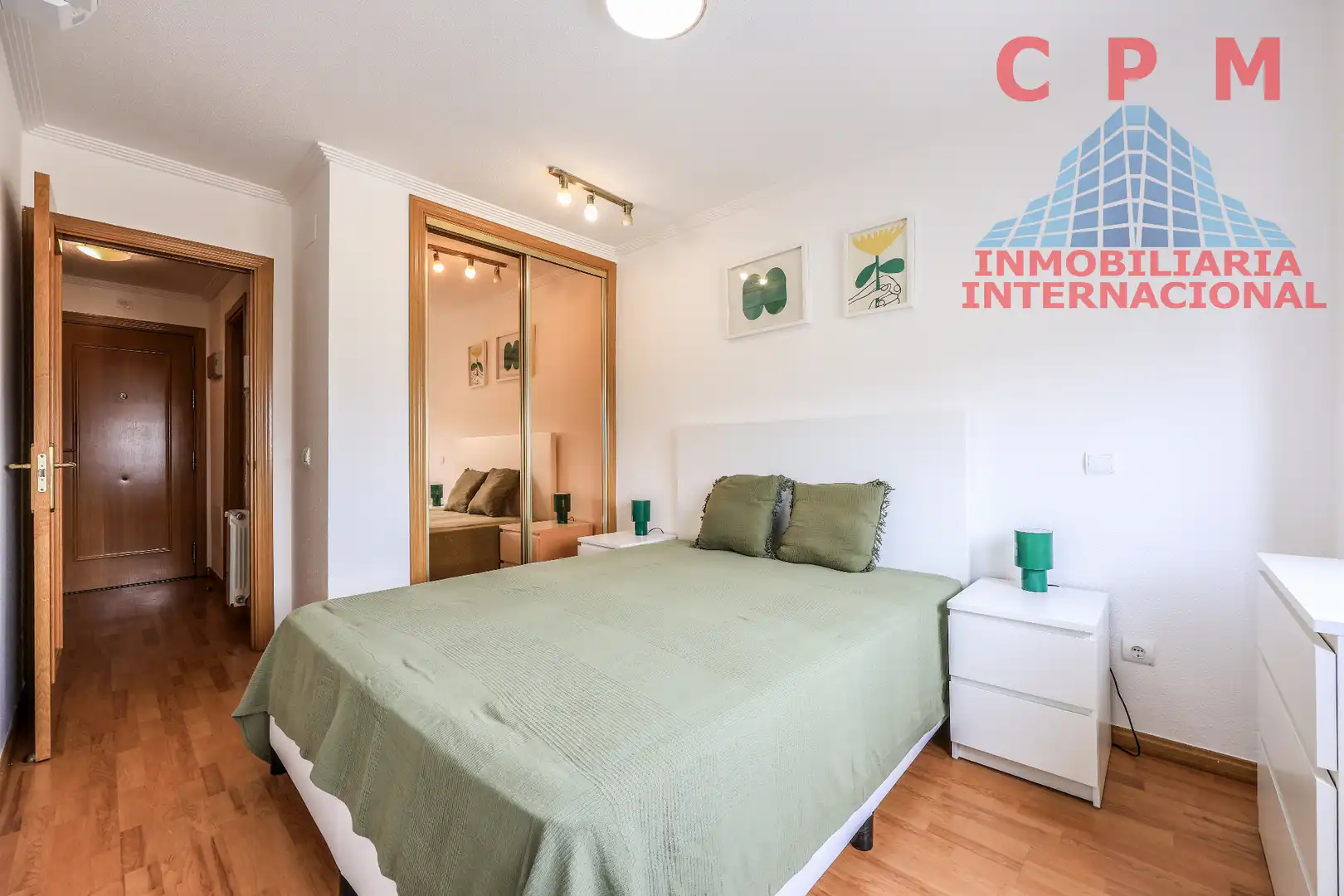 Schlafzimmer von Wohnung zur Miete in Madrid mit Klimaanlage, Heizung und Parkett