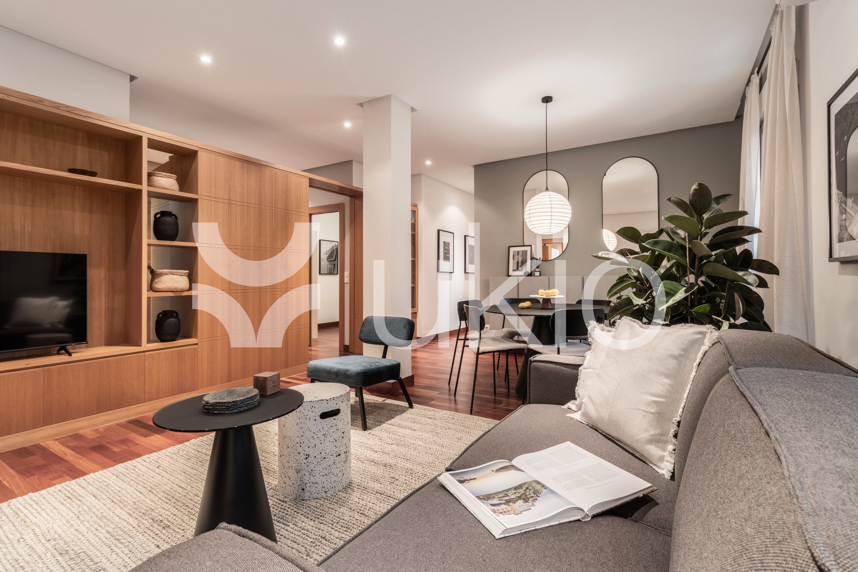 Living room of Apartment to rent in  Madrid Capital  with Air Conditioner, Heating and Furnished