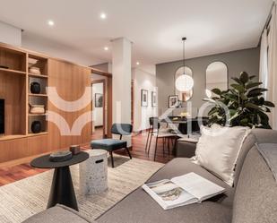 Living room of Apartment to rent in  Madrid Capital  with Air Conditioner, Heating and Furnished