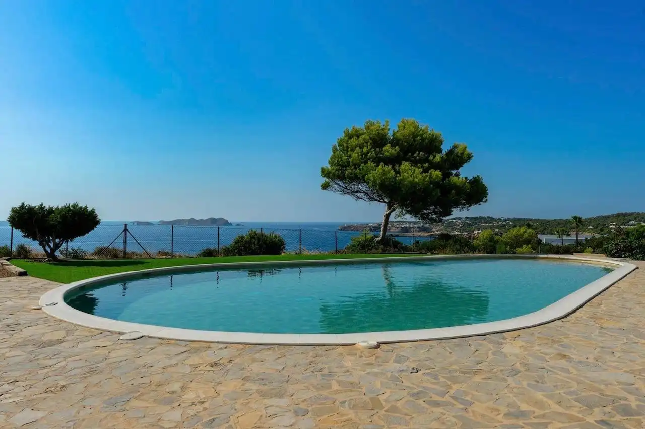 Swimming pool of Detached homes for sale in Sant Josep de sa Talaia  with Air Conditioner, Heating and Private garden