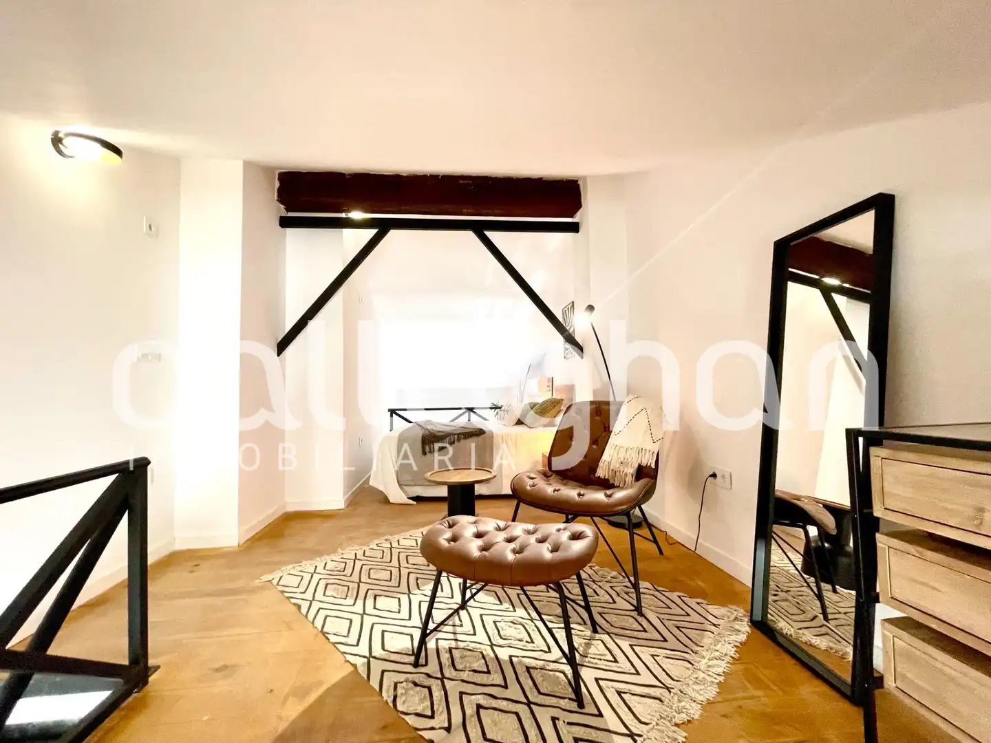 Wohnzimmer von Loft zur Miete in Valencia mit Klimaanlage, Heizung und Abstellraum