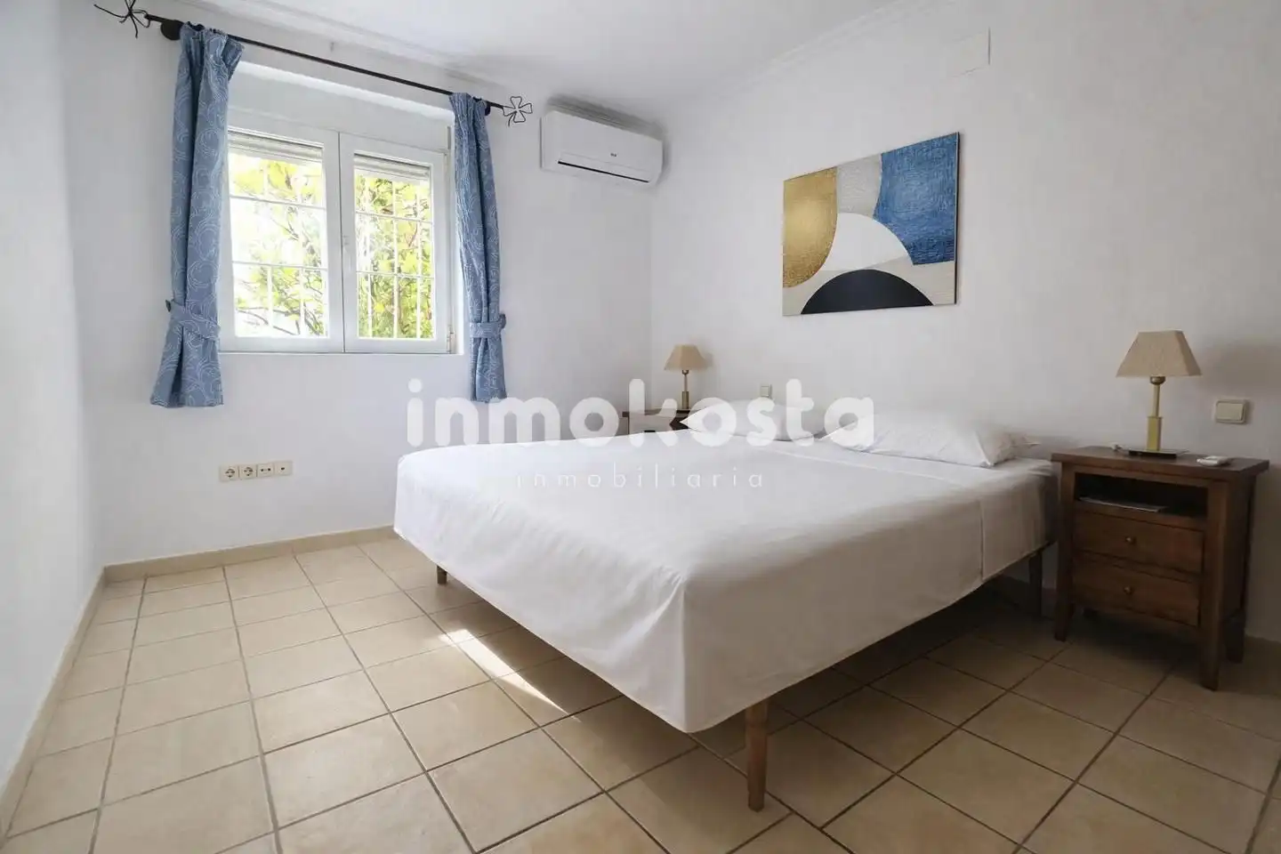 Bedroom of Flat for rent in L'Alfàs del Pi  with Air Conditioner, Terrace and Furnished