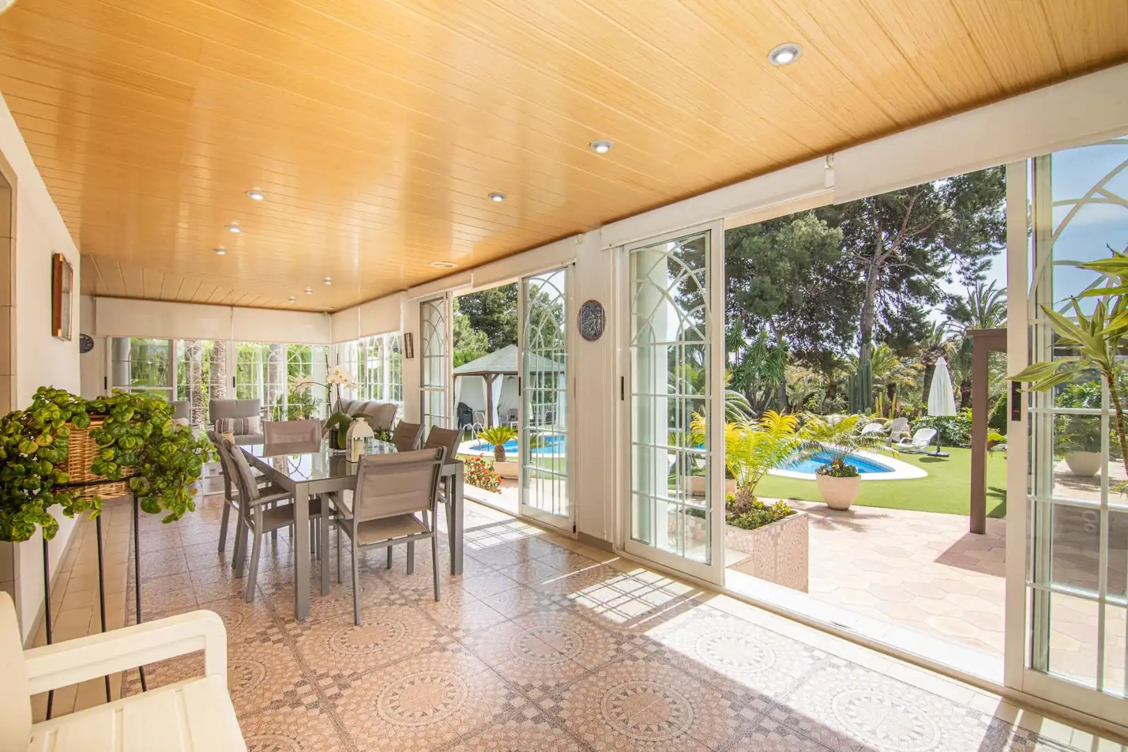 Terraza de Casa o chalet en venta en Elche / Elx con Jardín privado, Terraza y Piscina