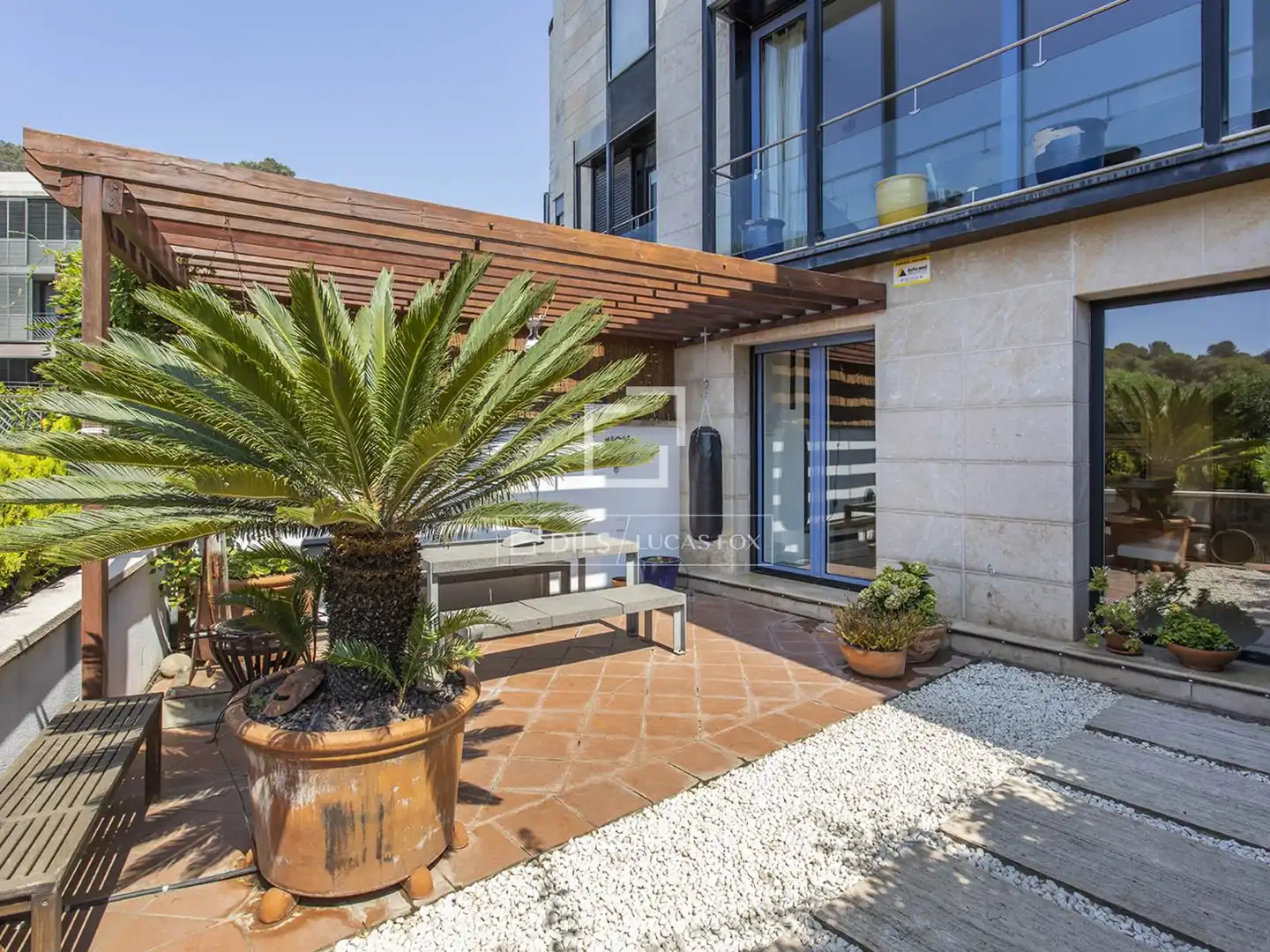 Terrace of Houses for rent in Barcelona  with Air Conditioner, Heating and Private garden