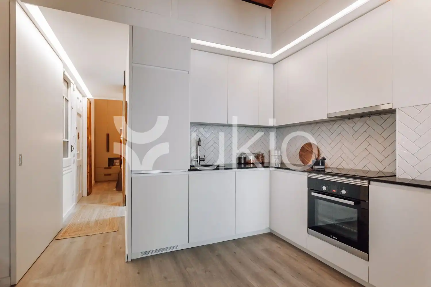 Kitchen of Apartments for rent in Barcelona  with Air Conditioner, Heating and Furnished