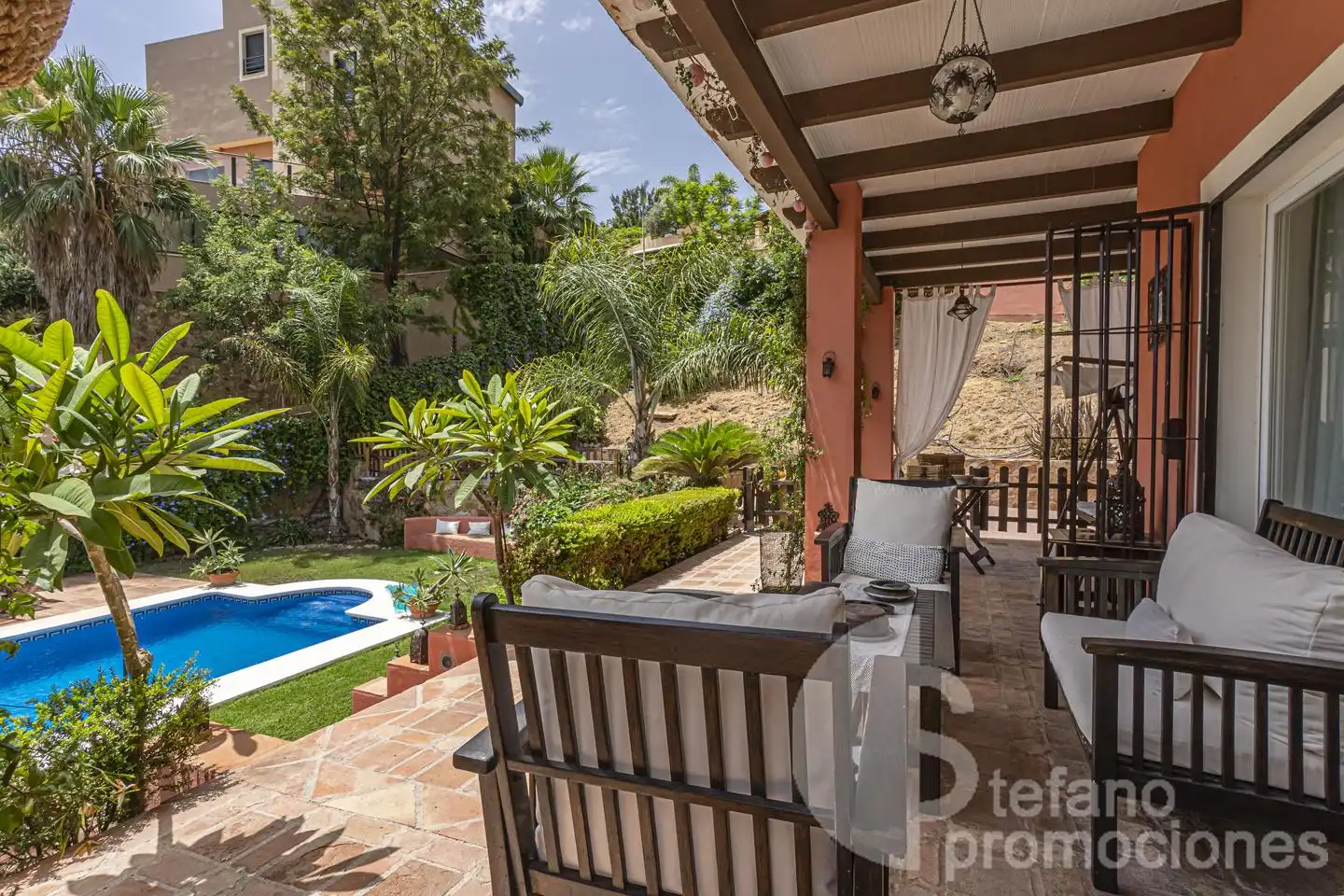 Terraza de Casa o chalet en venta en Málaga con Aire acondicionado, Jardín privado y Terraza