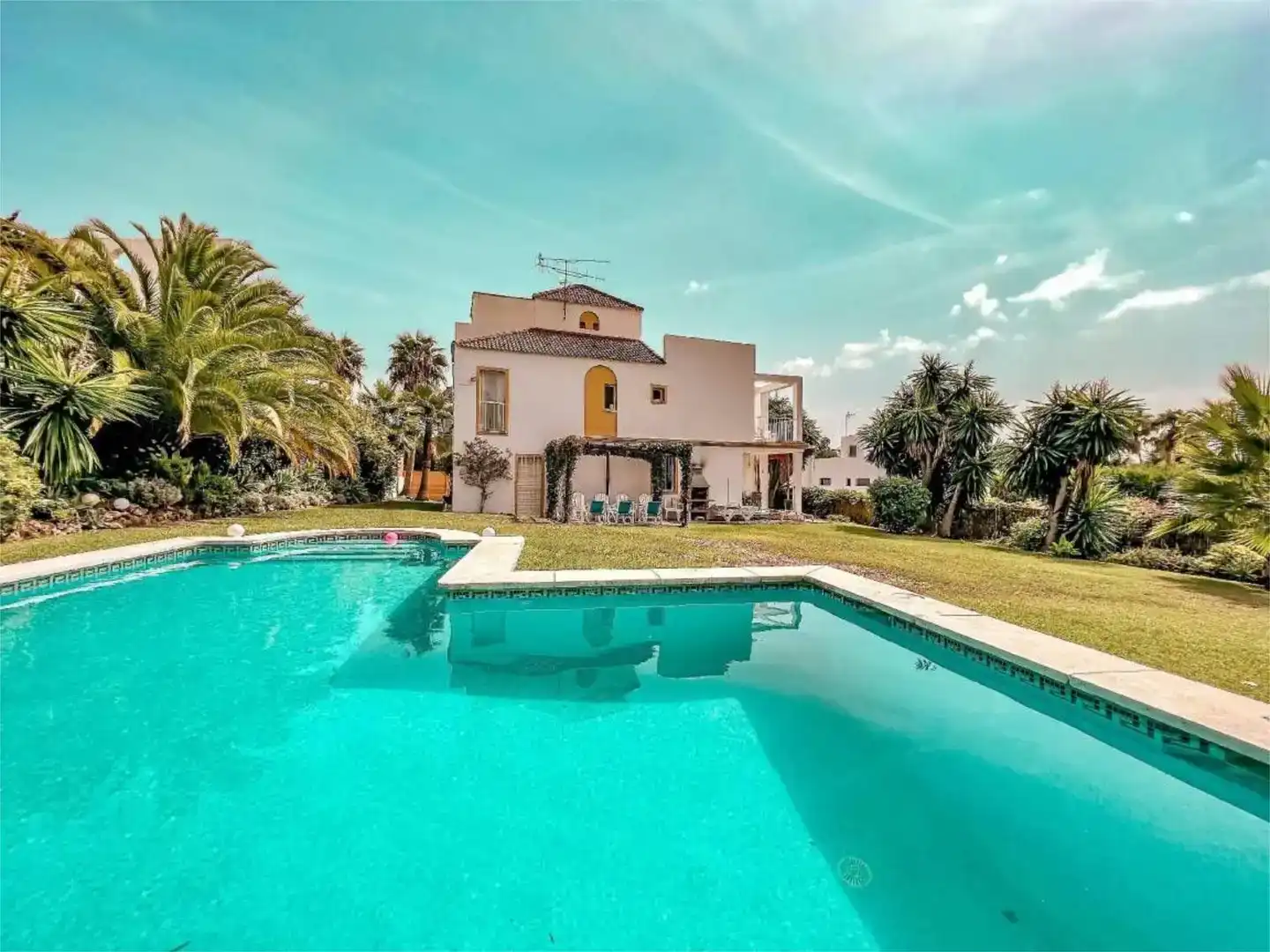 Jardí de Casa o xalet de lloguer en Nueva Andalucía