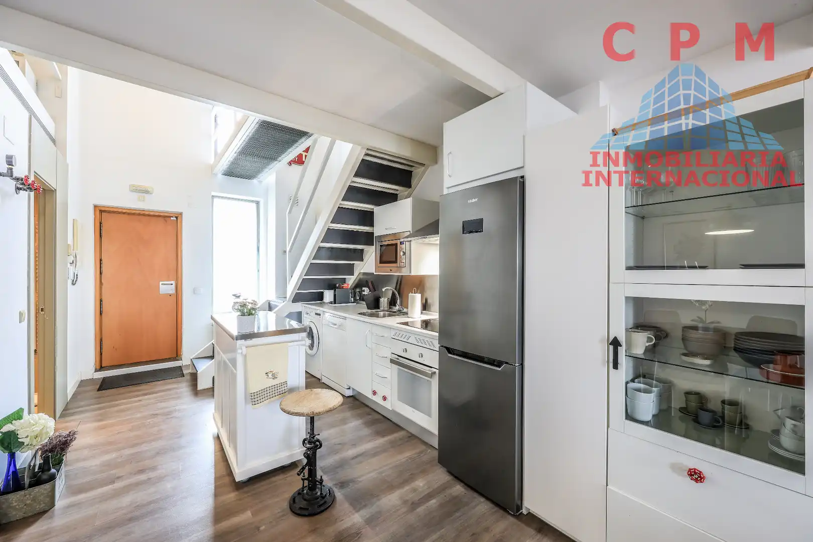 Cocina de Ático de alquiler en Ensanche