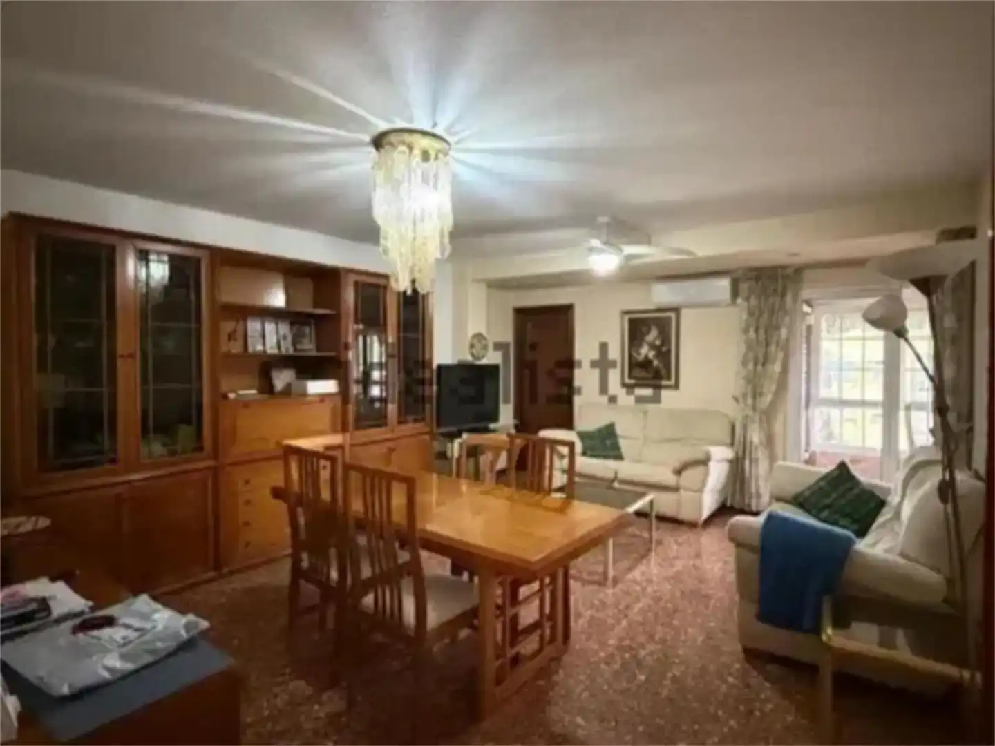 Wohnzimmer von Wohnung zur Miete in  Valencia Capital mit Klimaanlage und Balkon