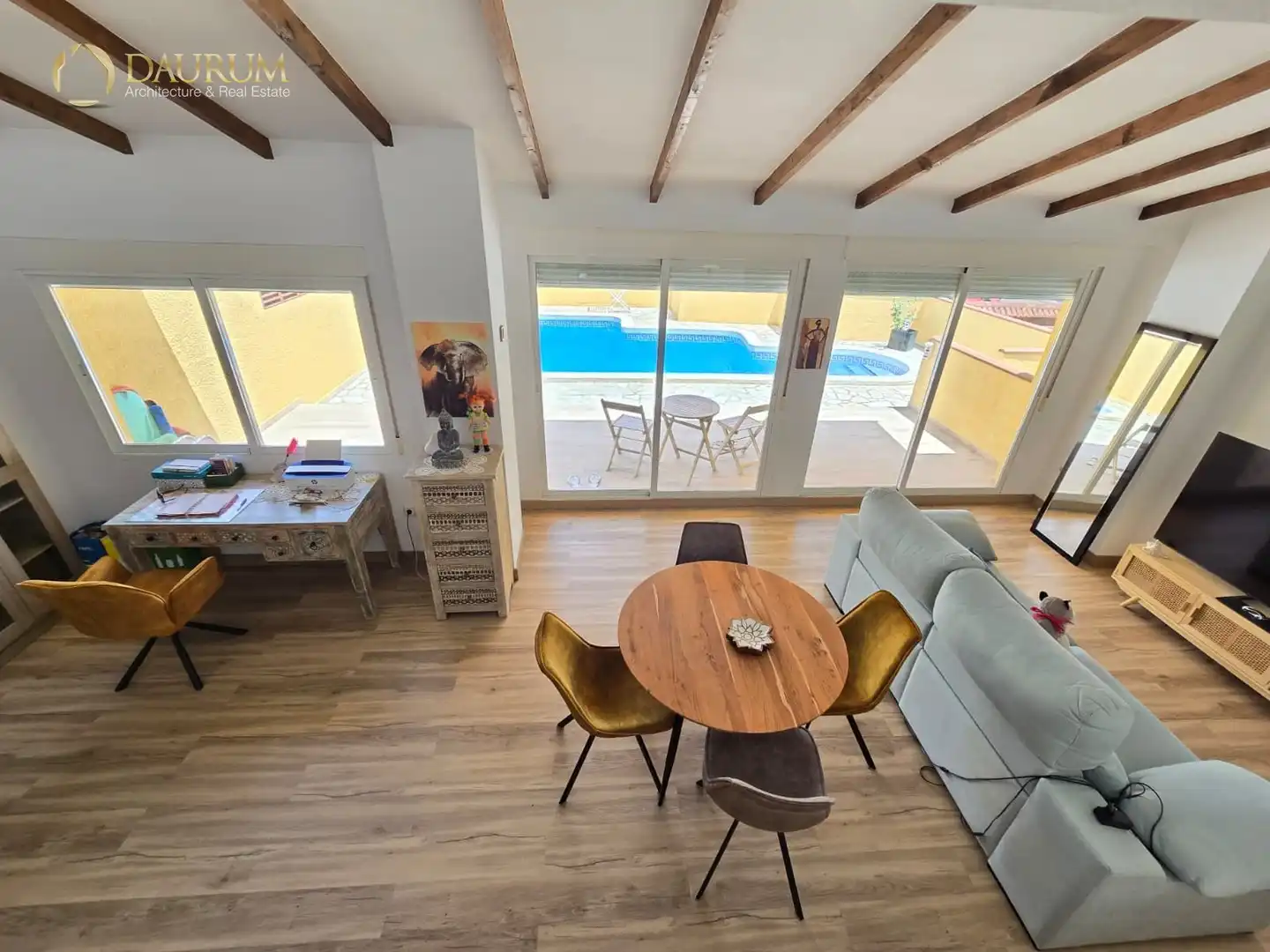 Casa aparellada amb piscina en venda a OROVAL, imagen 8