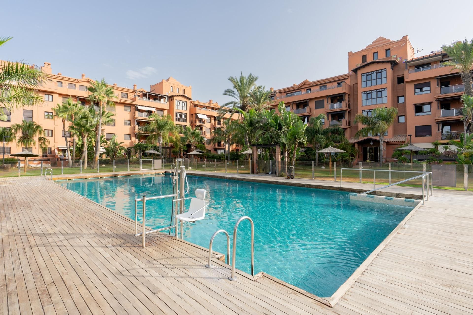 Swimming pool of Flat for sale in Motril  with Air Conditioner, Private garden and Terrace