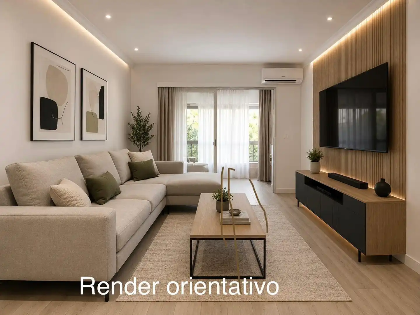 Sala de estar de Piso en venta en Sanlúcar de Barrameda con Aire acondicionado y Balcón