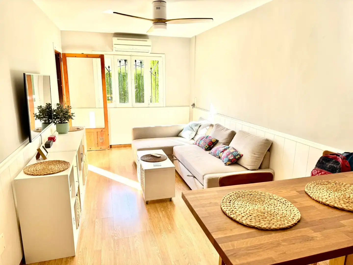 Wohnzimmer von Erdgeschoss zur Miete in San Javier mit Klimaanlage, Terrasse und Möbliert