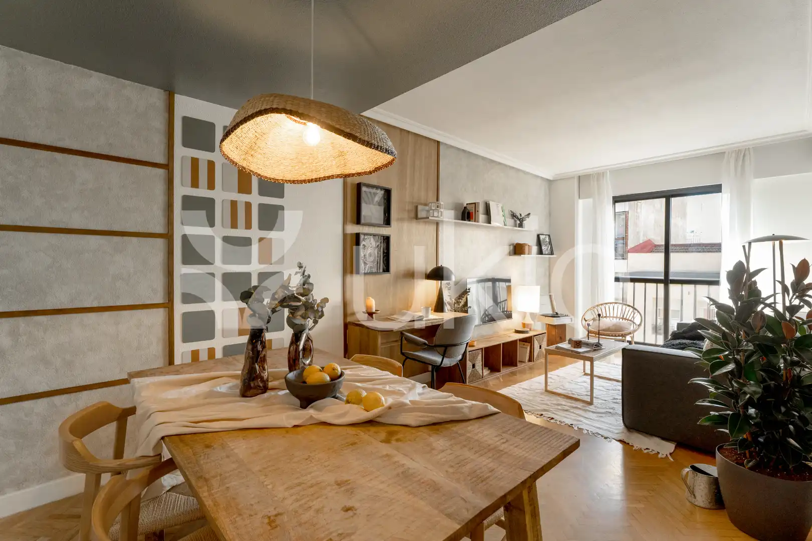 Living room of Apartments for rent in Madrid  with Air Conditioner, Heating and Furnished