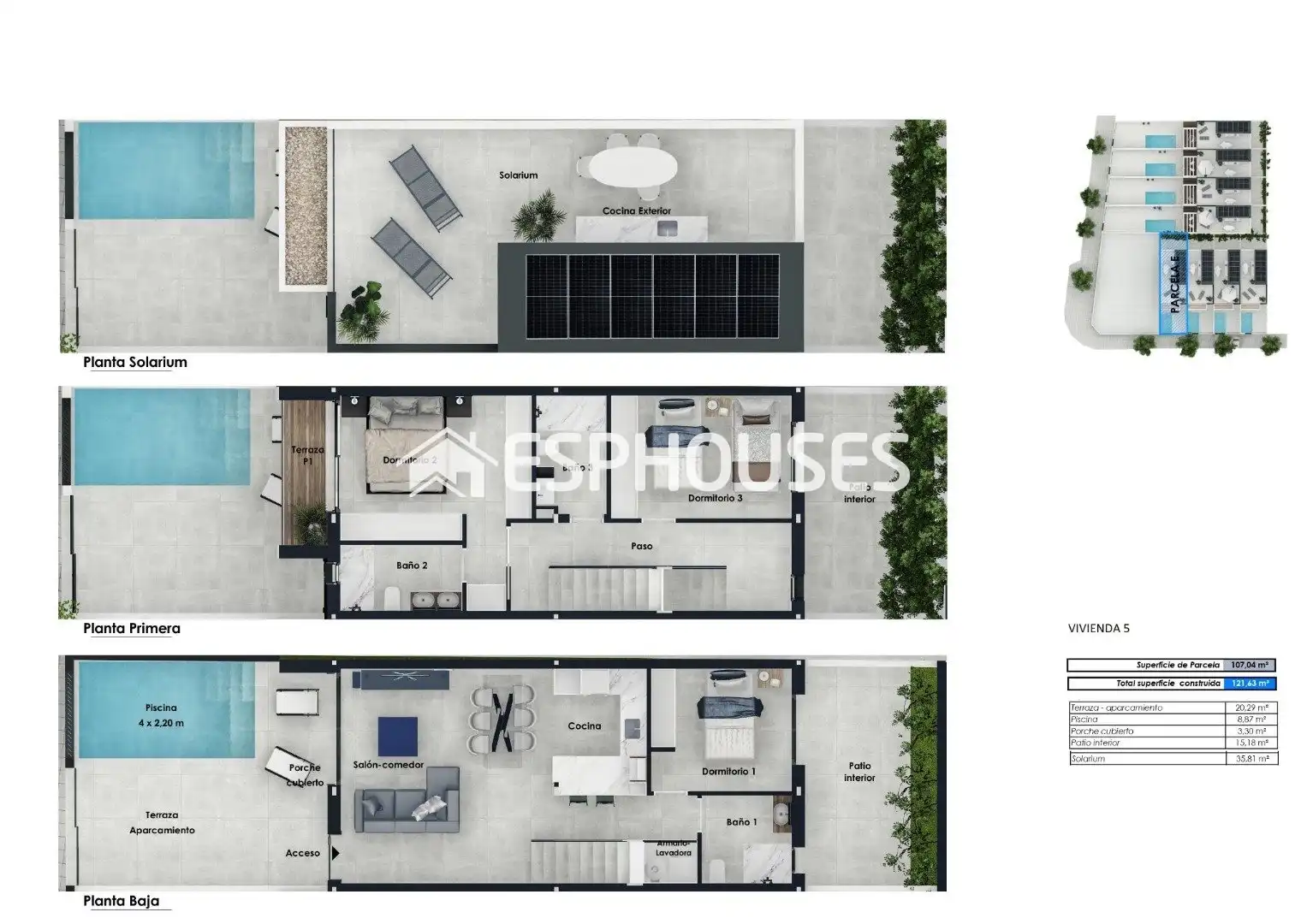 Casa pareada con terraza en venta en Pilar de la Horadada ciudad, imagen 15