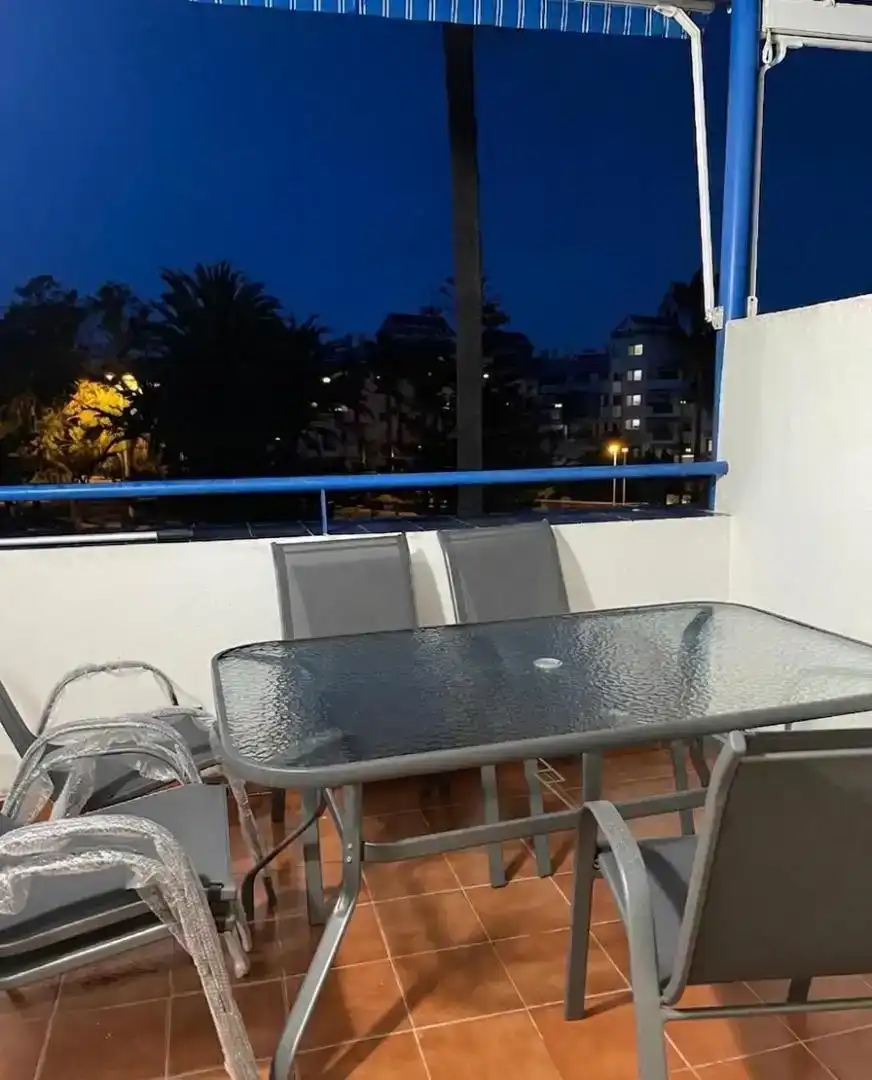 Terrasse von Wohnungen zur Miete in Rota mit Klimaanlage, Privatgarten und Abstellraum