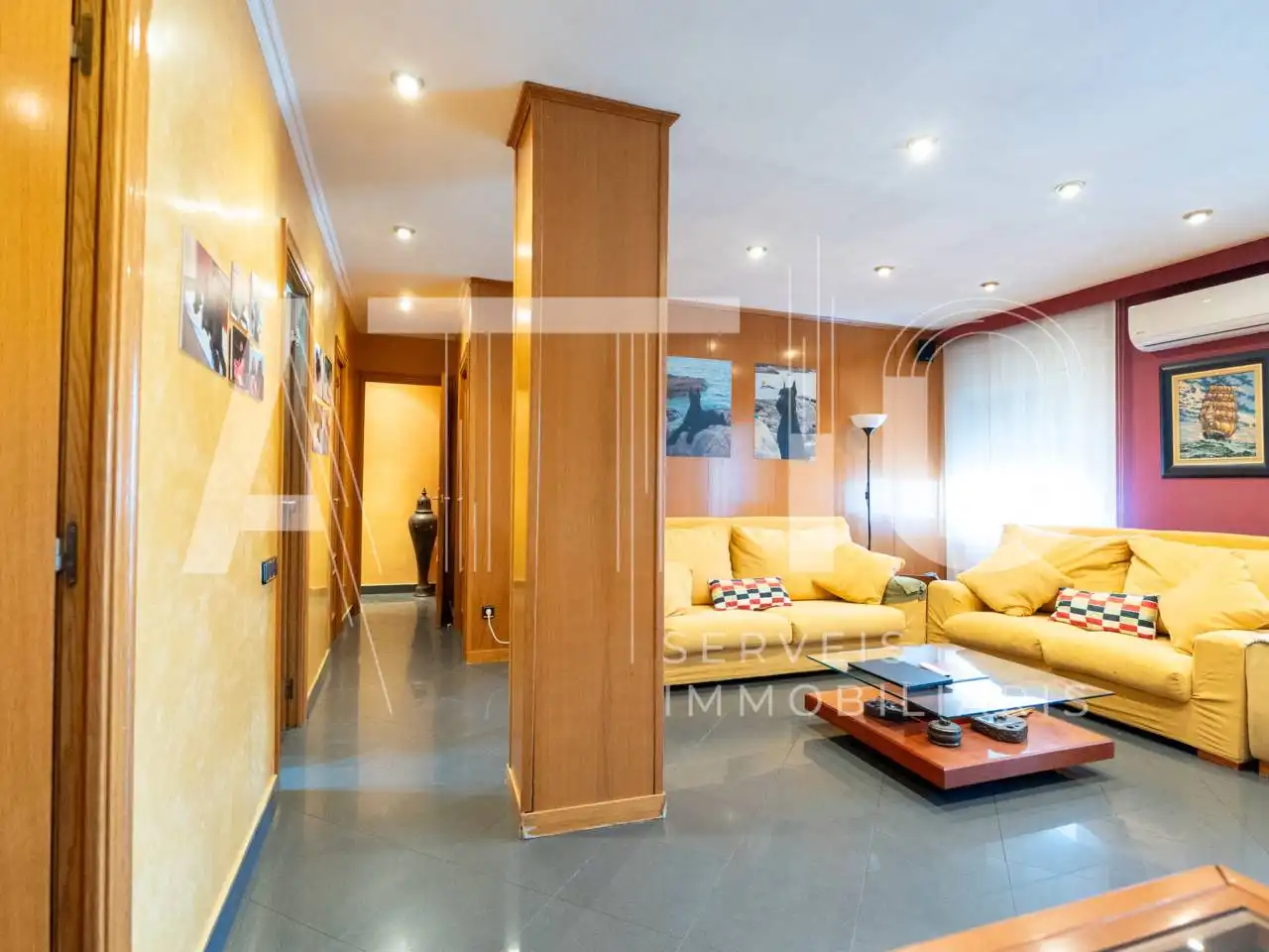 Sala d'estar de Pis en venda en Sabadell amb Aire condicionat i Balcó
