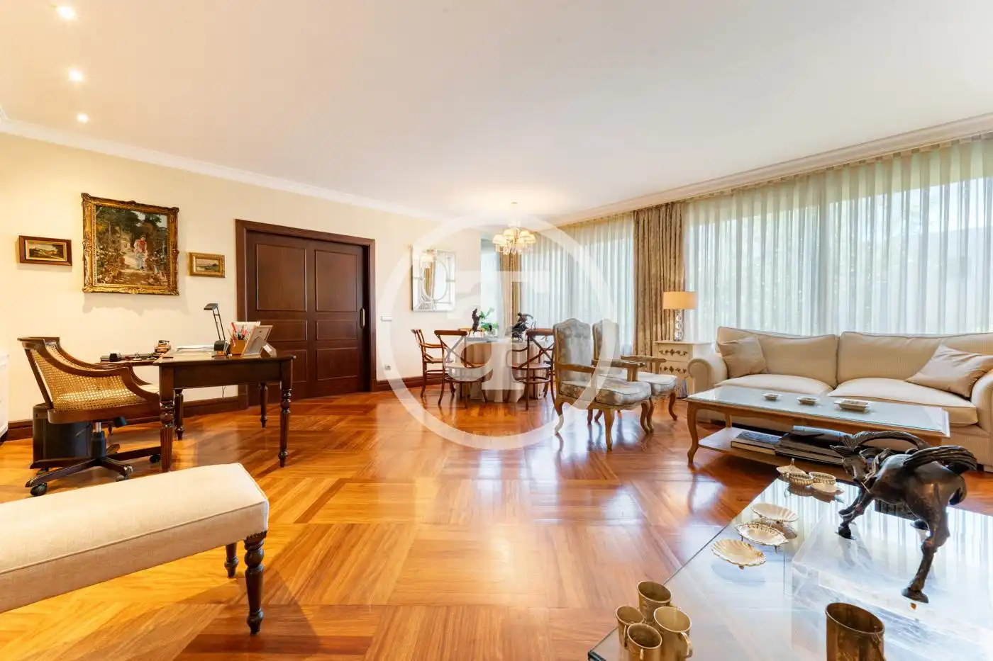 Sala d'estar de Pis de lloguer en Madrid amb Aire condicionat, Calefacció i Moblat
